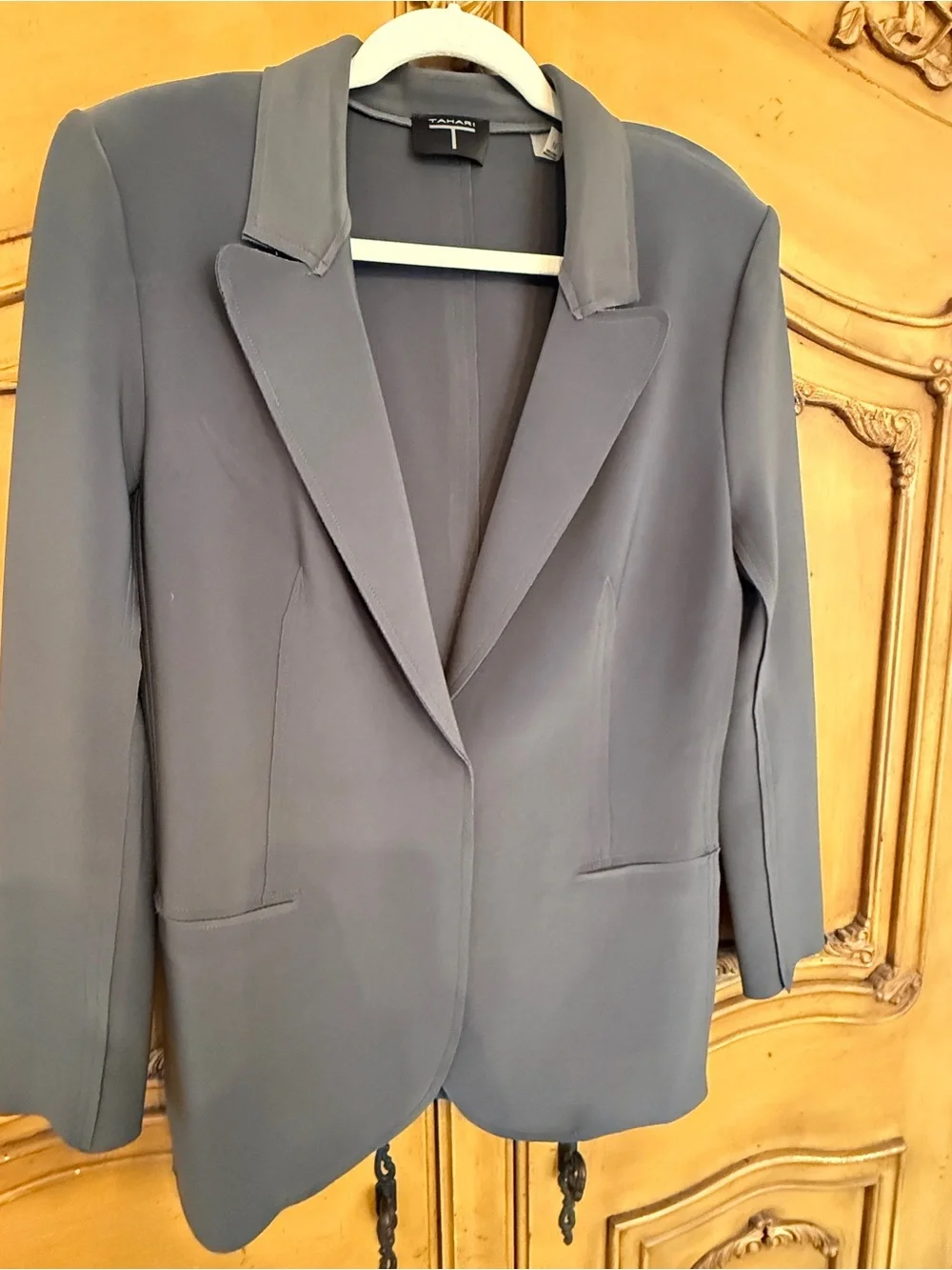 Tahari Charcoal Gray Women's Tailored Blazer - Picture 9 of 9